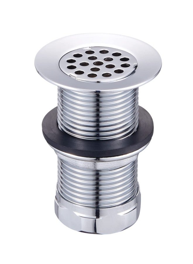 Kingston Brass KBU1001 Seattle 2-Inch Brass Grid Bar/Utility Sink Drain, Polished Chrome - Image 1