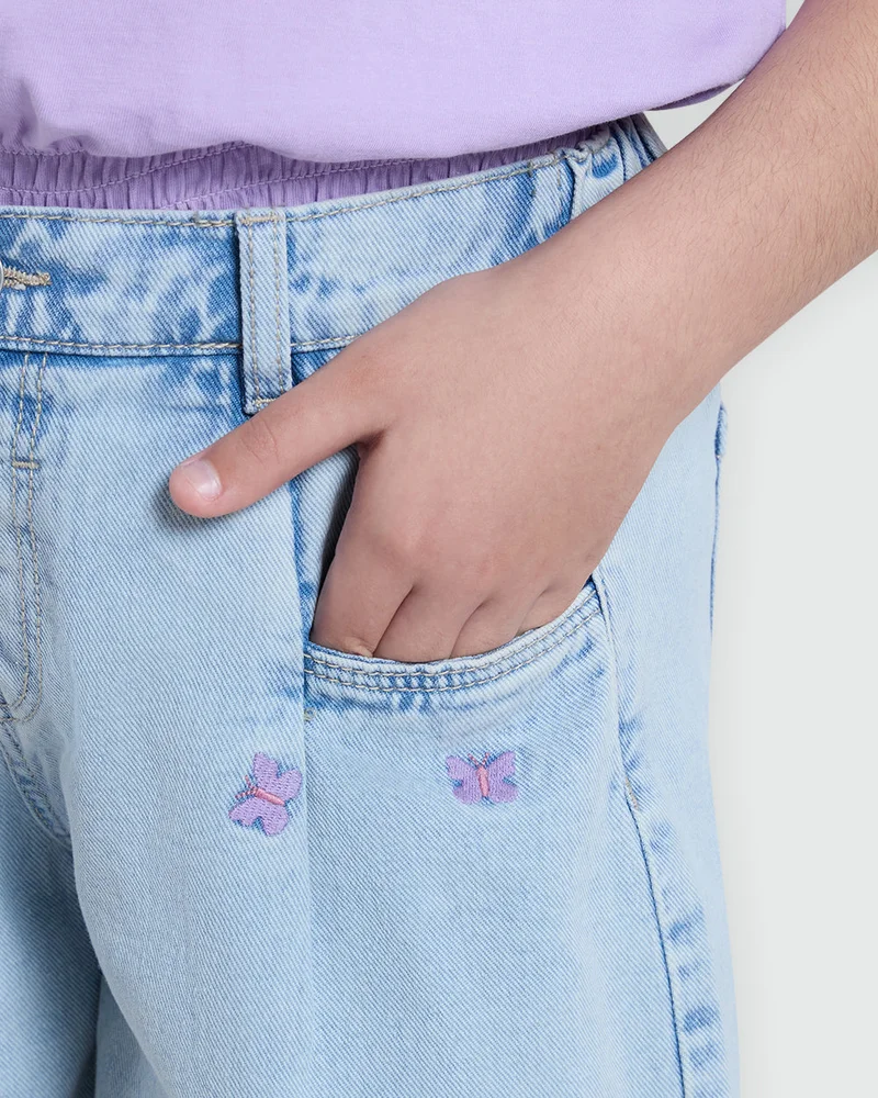 Ovs Light Blue Denim Shorts – Girls