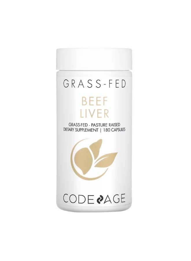 كوديدج GrassFed Beef Liver Pasture Raised 180 Capsules - Image 1