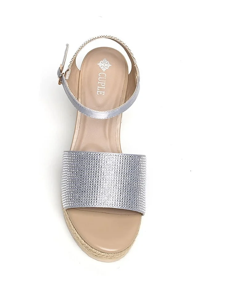 Cuple Comfort Ankle Strap Wedge Sandals