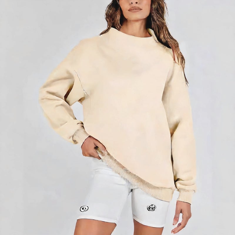 Women's Stand Collar Sports Sweatshirt - Image 2