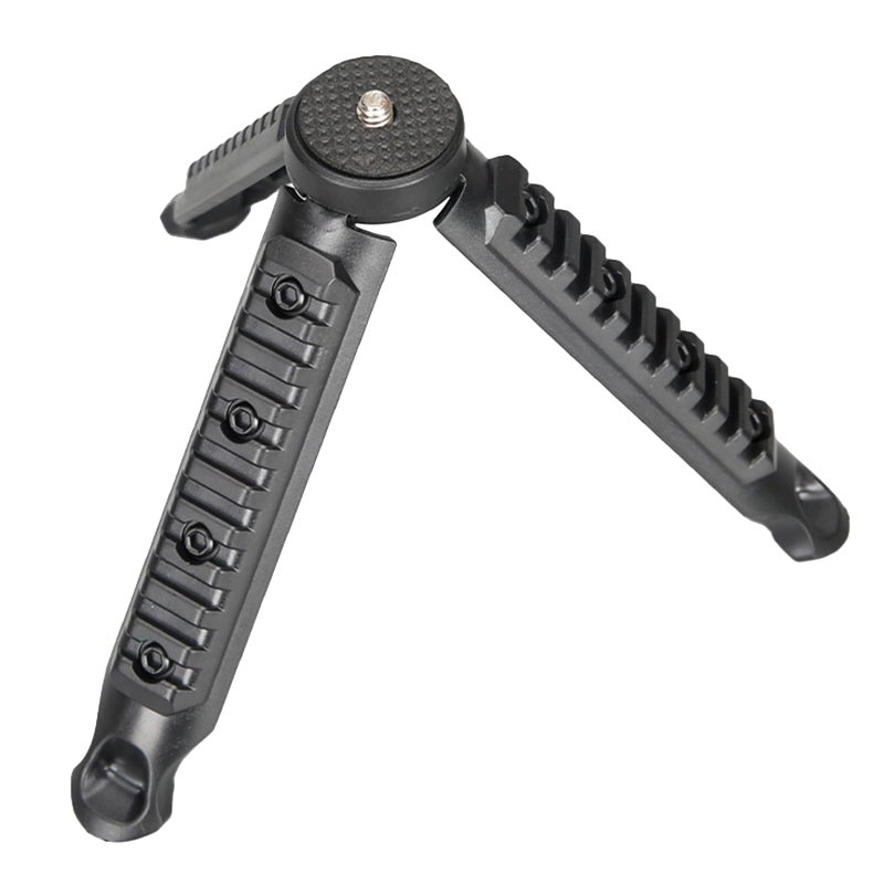 2pcs Adjustable Height Portable Camping Flashlight Tripod Stand with Working Light for Outdoor Activities - Image 4