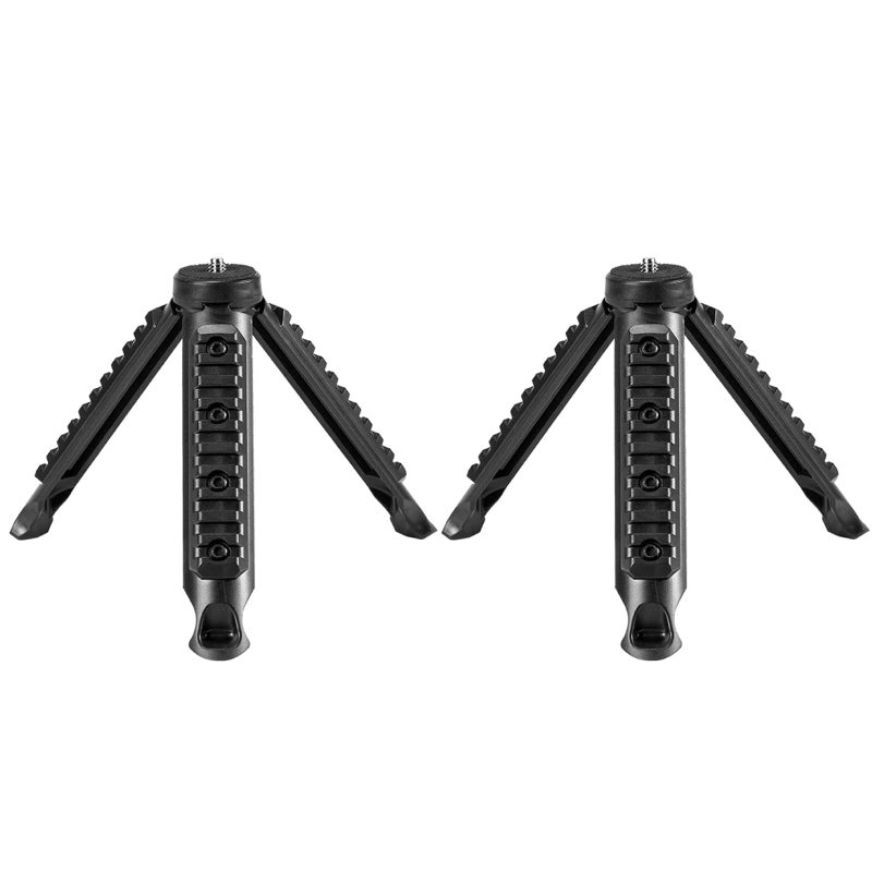 2pcs Adjustable Height Portable Camping Flashlight Tripod Stand with Working Light for Outdoor Activities - Image 2