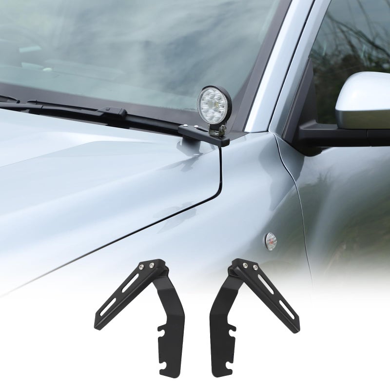 TOYCIDFG Ditch Light Bracket Hood Spotlight Lamp Holder Compatible with Toyota Tacoma 2024 2025 2026 Carbon Steel Car Exterior Accessories - Image 2