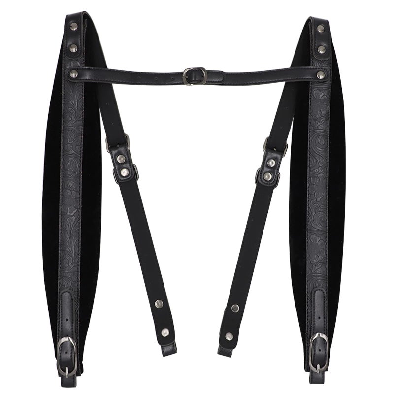 Rayzm Accordion Harness Straps, Adjustable Shoulder Belts Straps for Accordions, Thickened Synthetic Leather - Image 1