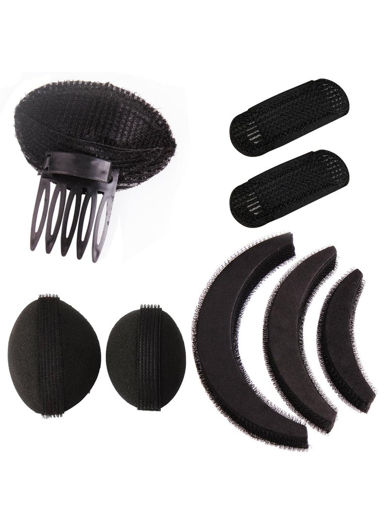 Elandy - 8PCS Bump It Up Volume Hair Base Set Hair Insert Braid Tool Hair Bump Up Comb Clips Hair Styling Tools Hair Padding Bun Updo Accessories - Image 1