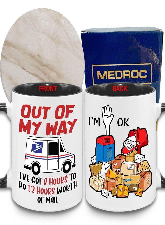 MEDROC Funny Postal Worker Gifts - Coffee Mugs Ceramic 11oz, Postal Worker Acessories for Post Office Women Men, Christmas Retirement Gifts for Postal Employees Mail Man, Lady, Carrier - Image 1