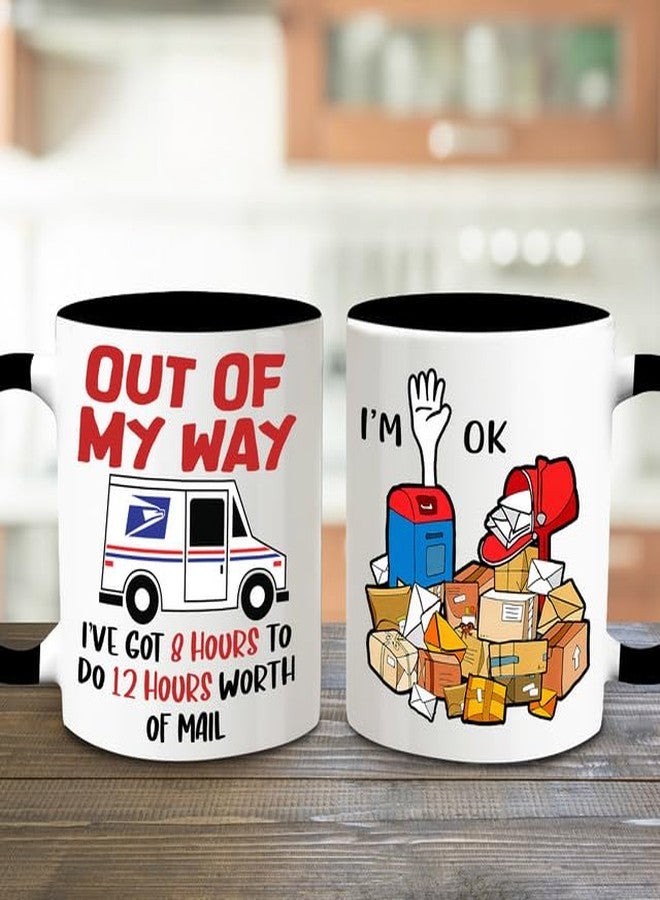 MEDROC Funny Postal Worker Gifts - Coffee Mugs Ceramic 11oz, Postal Worker Acessories for Post Office Women Men, Christmas Retirement Gifts for Postal Employees Mail Man, Lady, Carrier - Image 5