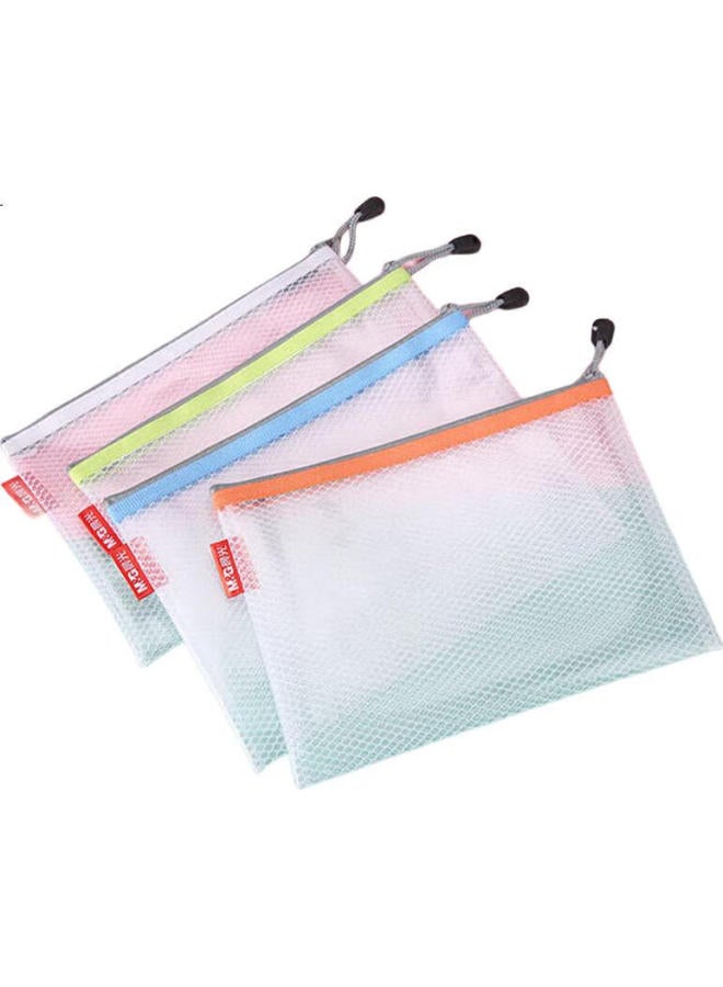 M.G حقيبة مستندات تشينغوانغ (M&G) A5 / حقيبة إيفا بسحاب، حقيبة شبكية، منظم استلام أوراق الامتحانات، حقيبة تخزين، عبوة واحدة لون عشوائي Adm95078 - Image 1