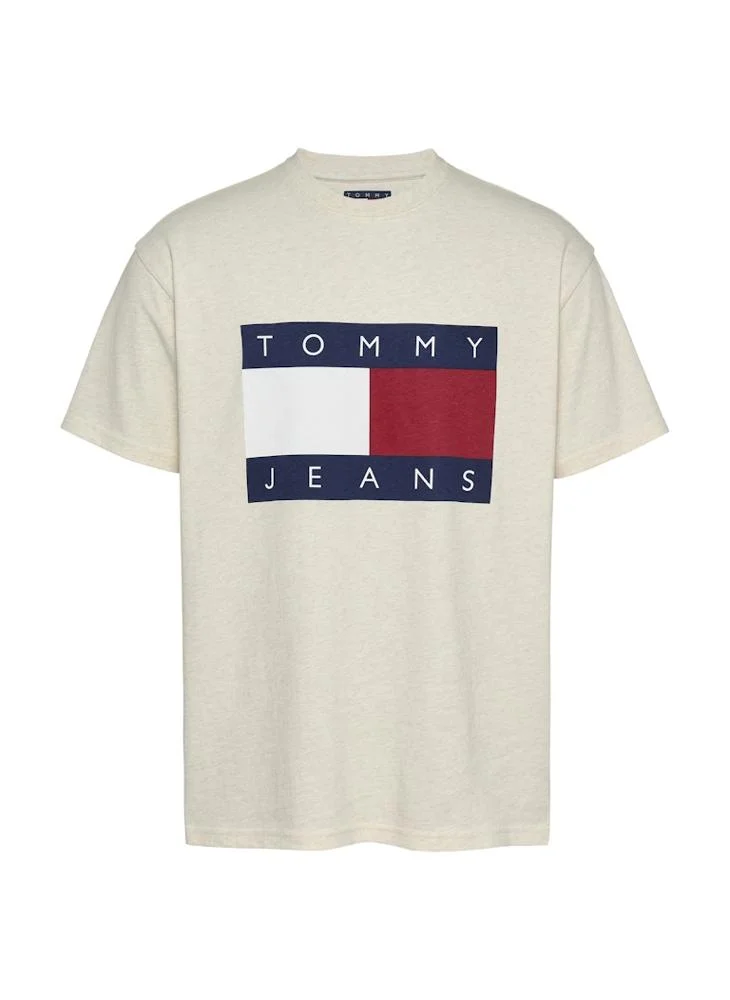 تومي جينز Graphic Logo Crew Neck T-Shirt