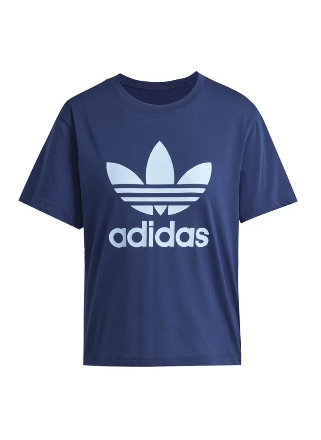 اديداس adidas TREFOIL TEE VT Blue Originals Women T-SHIRTS
