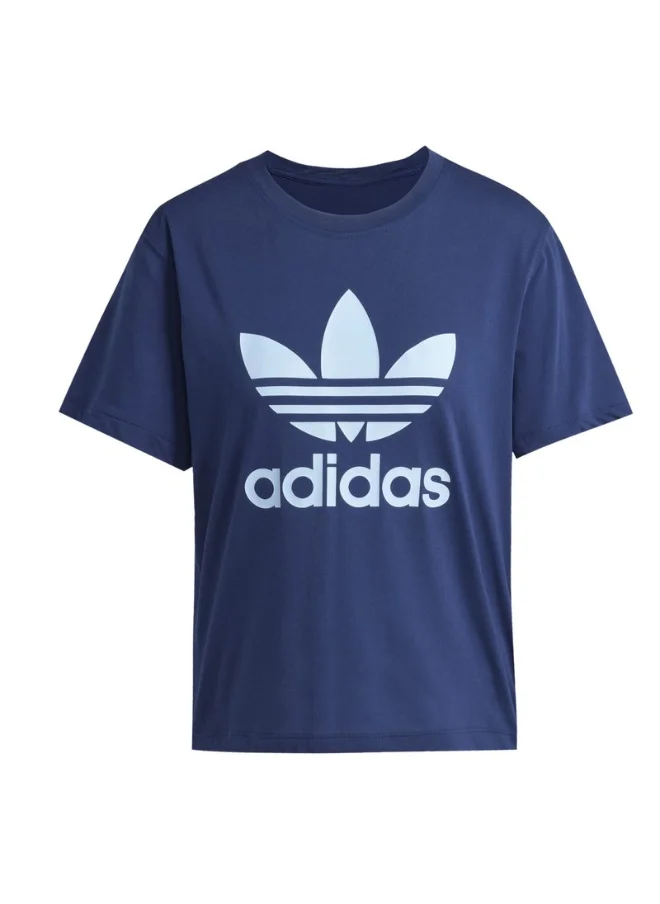 اديداس adidas TREFOIL TEE VT Blue Originals Women T-SHIRTS