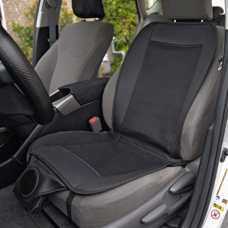 Rubik Cool Car Seat Covers - Car seat Cooling Pad with Air Cooling Truck Seat Cooler - Cooling Seat Cushion with Adjustable Temperature Control Fan for Air Conditioned Seats - Image 1