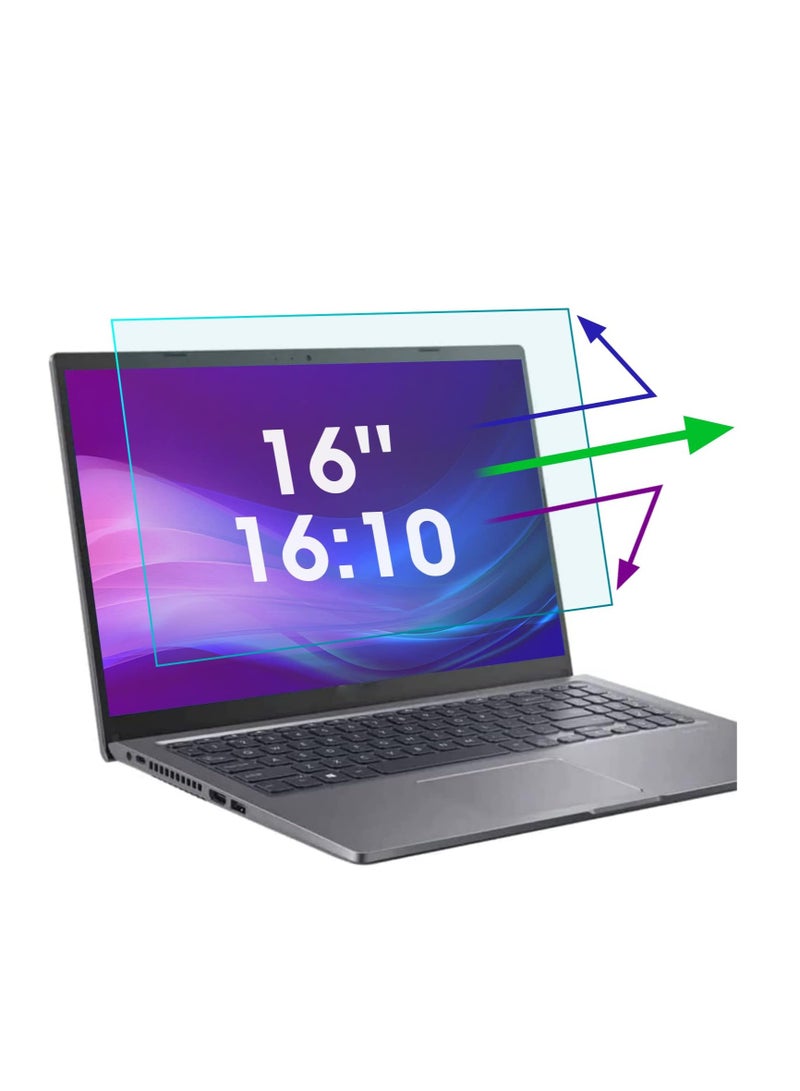 1Pack 16 Inch 16:10 Anti Blue Light Screen Protector for Lenovo/Dell/HP/ASUS/LG/Samsung/Huawei, Reduce Eye Strain Anti Glare Blue Light Blocking Screen Protector for 16 inch with 1920x1200 Resolutio - Image 1