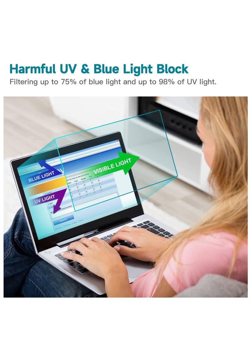 1Pack 16 Inch 16:10 Anti Blue Light Screen Protector for Lenovo/Dell/HP/ASUS/LG/Samsung/Huawei, Reduce Eye Strain Anti Glare Blue Light Blocking Screen Protector for 16 inch with 1920x1200 Resolutio - Image 4