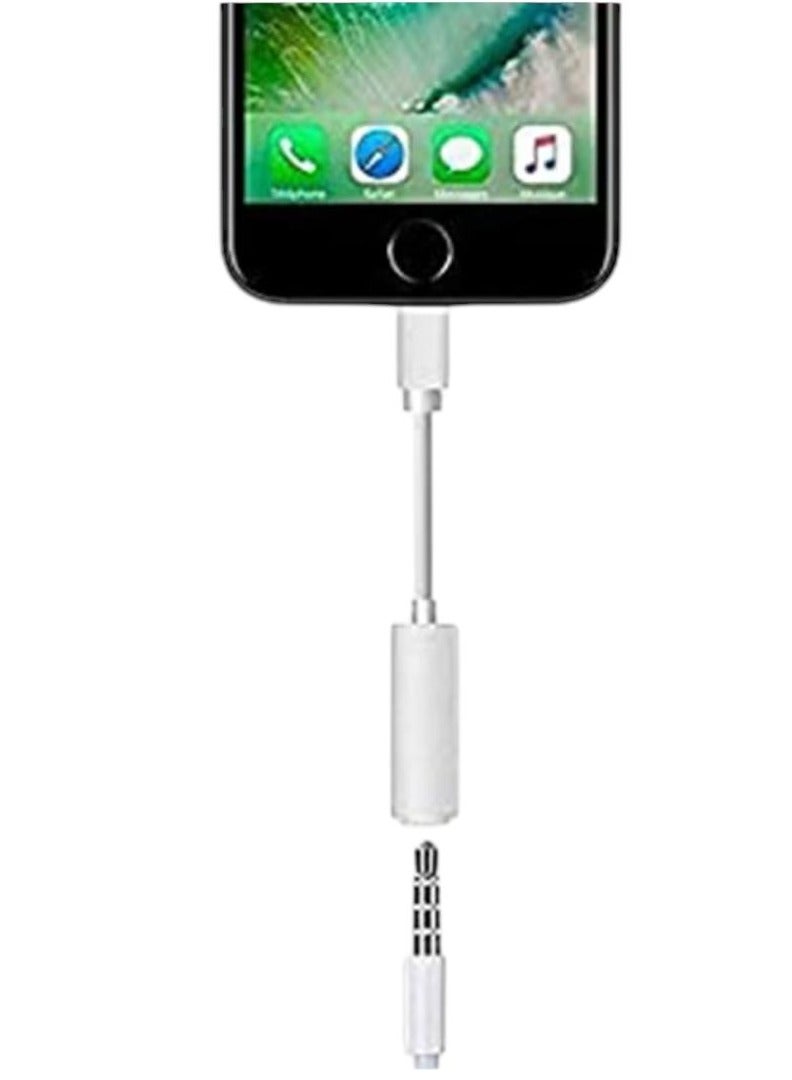 Lightning To USB 3.5mm Headphone Jack Adapter White - Image 4