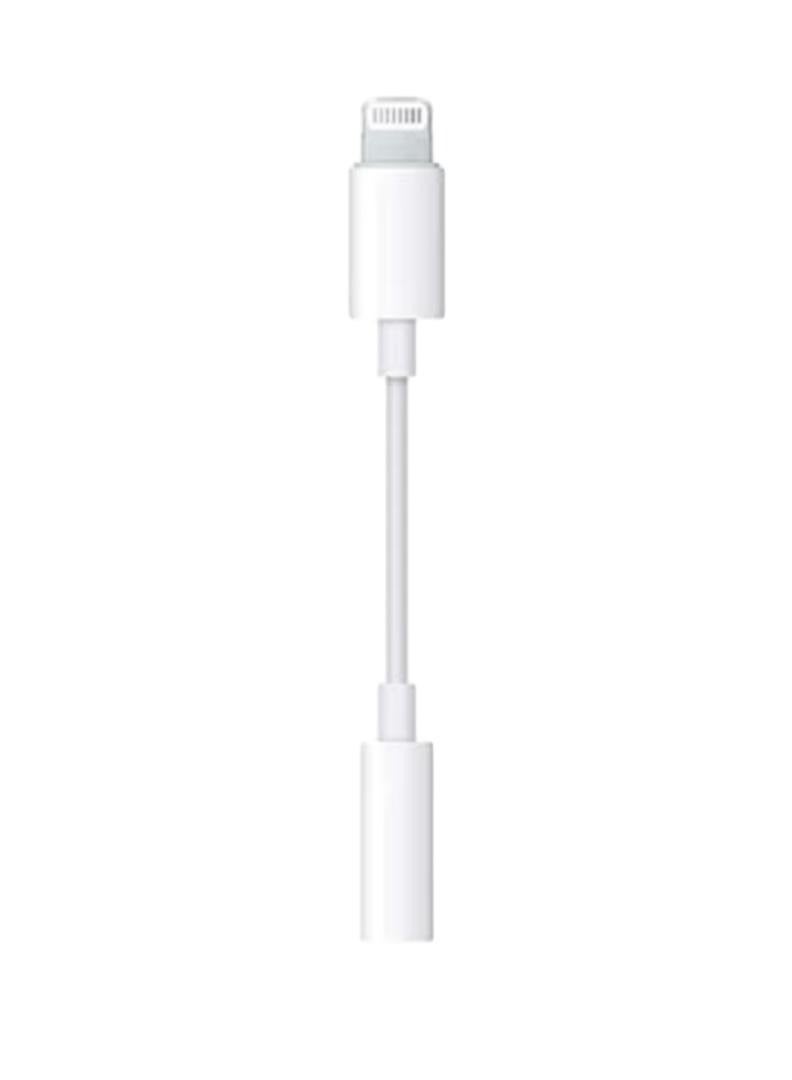 Lightning To USB 3.5mm Headphone Jack Adapter White - Image 2
