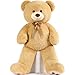 MorisMos 47inch Giant Teddy Bear Stuffed Animal 4ft Large Teddy Bear Plush Big Stuffed Bear Gifts for Kids Girls Girlfriend Women on Baby Shower Valentine Christmas Birthday Light Brown - Image 4