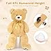 MorisMos 47inch Giant Teddy Bear Stuffed Animal 4ft Large Teddy Bear Plush Big Stuffed Bear Gifts for Kids Girls Girlfriend Women on Baby Shower Valentine Christmas Birthday Light Brown - Image 2