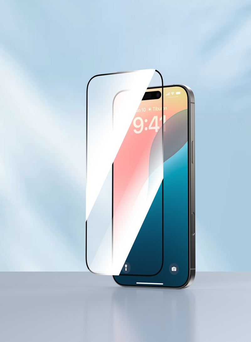 ديفيا حماية شاشة  ايفون  16 برو ماكس استيكر من ديفيا  3D Edge to Edge فائق الجودة مقاومة قصوى للخدوش ضد الماء مع صلابة 9H - Image 3