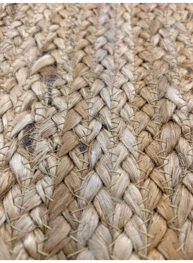 HANDPICKED FURNITURE Jute Wool And Cotton Beige Rectangular Carpet Ultra Soft Area Carpets For Bed Room Living Room And Dining Room Anti-Slip Floor Carpets Easy To Clean Made In Turkey - Image 3