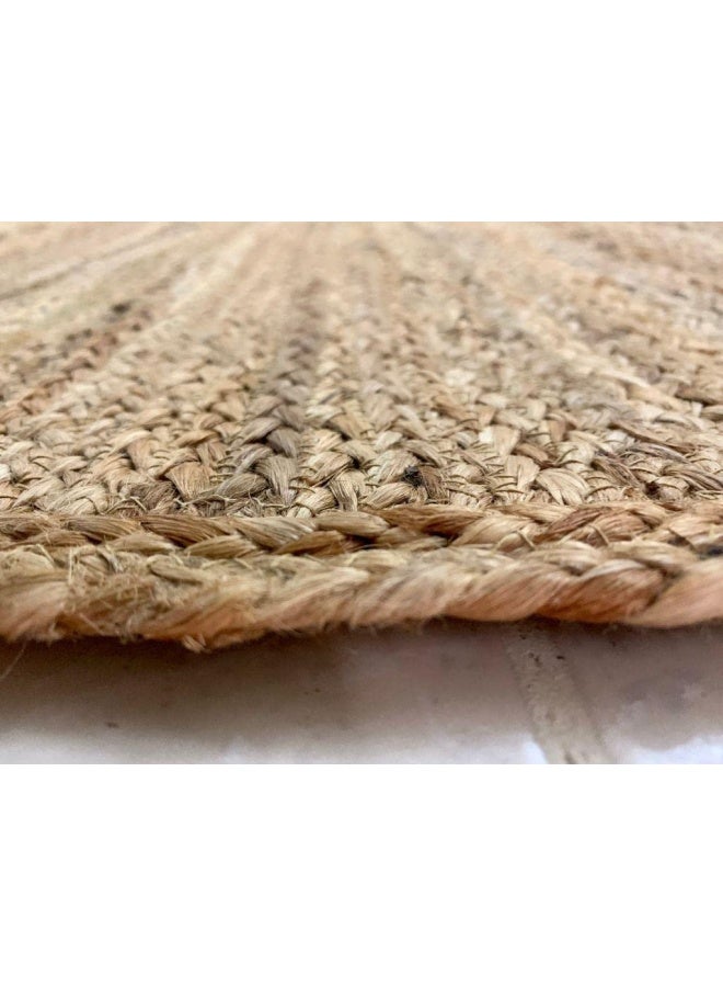 HANDPICKED FURNITURE Jute Wool And Cotton Beige Rectangular Carpet Ultra Soft Area Carpets For Bed Room Living Room And Dining Room Anti-Slip Floor Carpets Easy To Clean Made In Turkey - Image 5