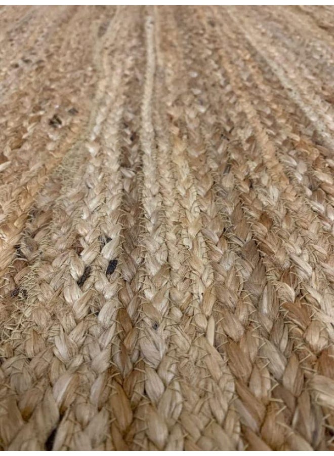 HANDPICKED FURNITURE Jute Wool And Cotton Beige Rectangular Carpet Ultra Soft Area Carpets For Bed Room Living Room And Dining Room Anti-Slip Floor Carpets Easy To Clean Made In Turkey - Image 4