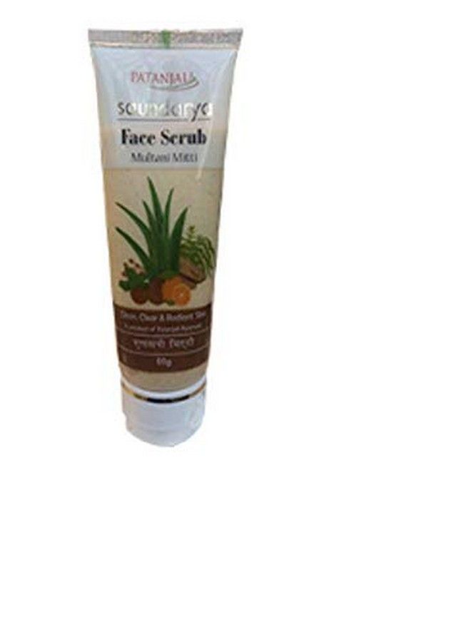 PATANJALI مقشر الوجه الأيورفيد المحدود ساونداريا مولتاني ميتي 60 جم - Image 1