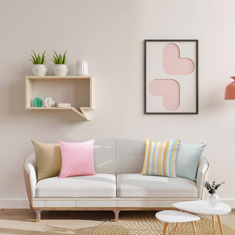 Thmyo 2 Pack 100% Cotton Solid Decorative Square Throw Pillow Covers Christmas DIY Throw Pillowcase Blank Sublimation Pillow Cases Heat Transfer Cushion Covers(16x16 inch/40x40cm Light Silver Grey) - Image 3