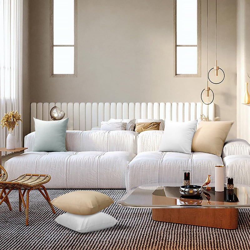 Thmyo 2 Pack 100% Cotton Solid Decorative Square Throw Pillow Covers Christmas DIY Throw Pillowcase Blank Sublimation Pillow Cases Heat Transfer Cushion Covers(16x16 inch/40x40cm Light Silver Grey) - Image 4