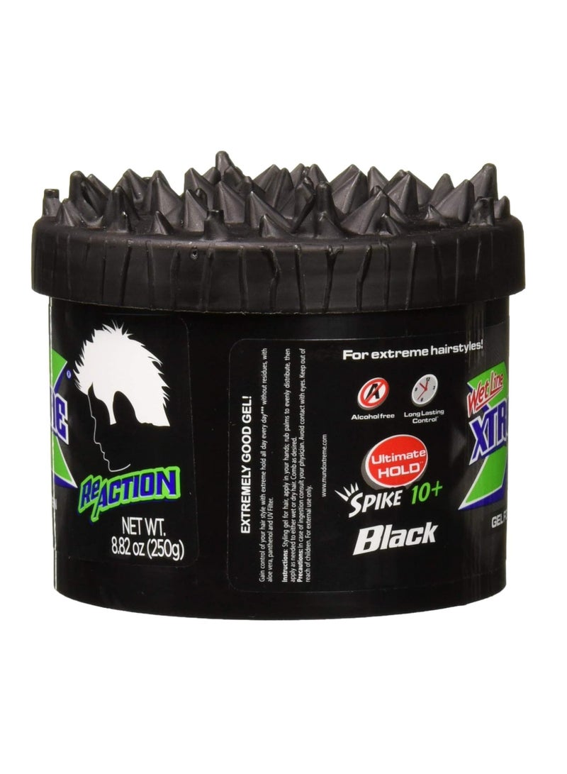 Wetline Wet Line Xtreme Reaction Black Ultimate Hold Gel, 8.8 Ounce  - Image 2