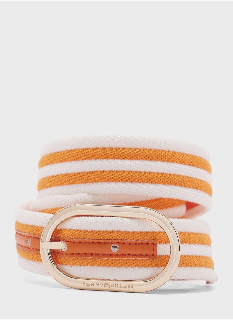 TOMMY HILFIGER Oval 3.0 Tonal Allocated Hole Belt  - Image 1