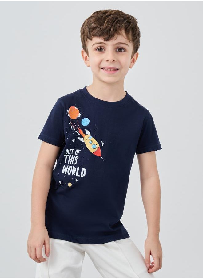 Styli Styli Graphic Print Round Neck T-Shirt  - Image 3