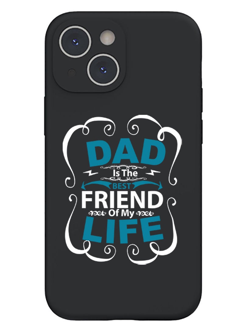 Theodor Protective Slim Fit Case Liquid Silicone Cover with Full Body Protection Anti-Scratch Shockproof Case For iPhone 13 Black  - Dog with bubble copy - Image 1