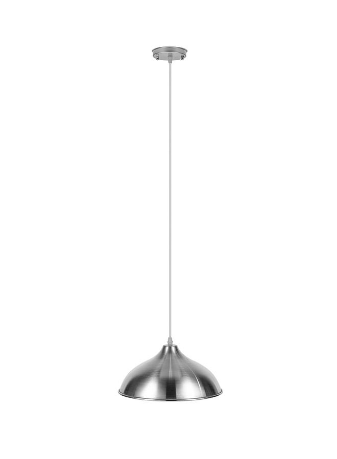 El Rawda Lighting Indo Ceiling Lamp - Single | modern decorative LED E27 pendant light ceiling lamp hanging | suitable for any room | Color: Silver | Size: 70x29 cm - Image 1