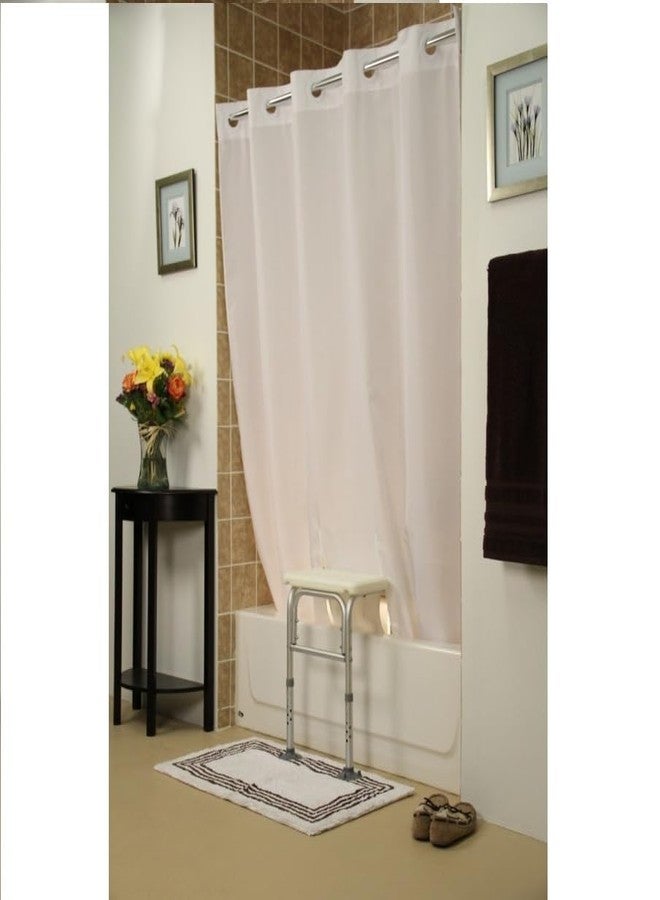 The Wright Stuff Simplicity Transfer Bench Shower Curtain White - Image 1