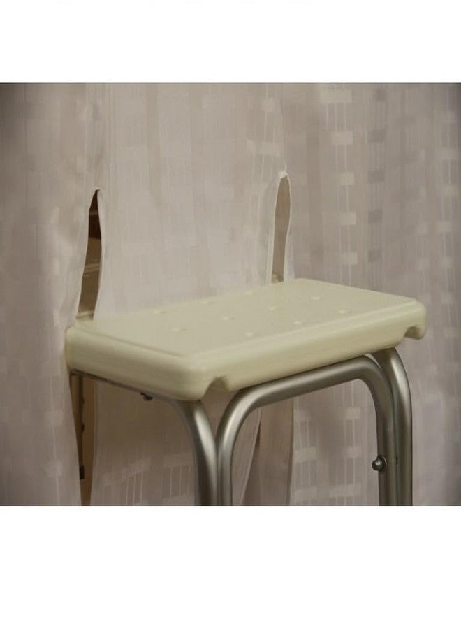 The Wright Stuff Simplicity Transfer Bench Shower Curtain White - Image 3