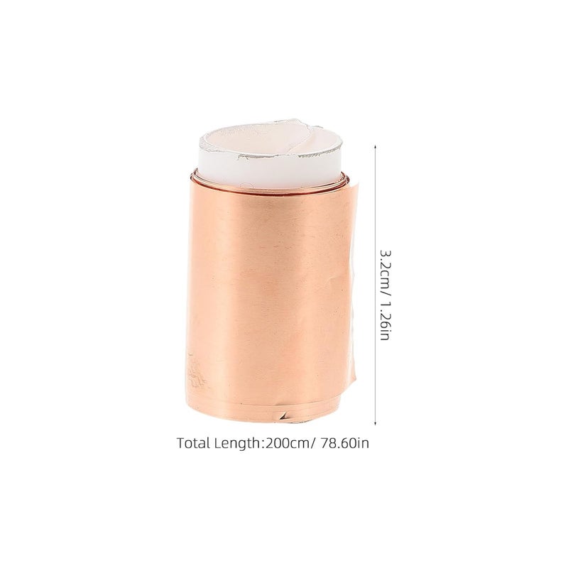 لفة صفائح النحاس النقي بسمك 0.1 مم لمشاريع الكهرباء DIY وإصلاحات الدوائر الكهربائية - Image 3