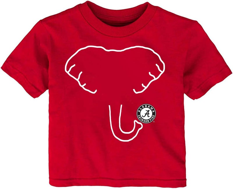 Future Tailgater Alabama Crimson Tide Elephant Fan-imals Baby/Toddler T-Shirt - Image 1