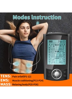 Generic 36 Modes Muscle Stimulator,Massager, Unit Muscle Stimulator for Back Pain , Wireless Dual Channel,  Digital Electrical Body Massager Pulse, Muscle Stimulator Pain Relief  - Image 4