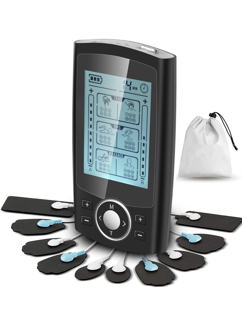 36 Modes Muscle Stimulator,Massager, Unit Muscle Stimulator for Back Pain , Wireless Dual Channel,  Digital Electrical Body Massager Pulse, Muscle Stimulator Pain Relief - Image 5