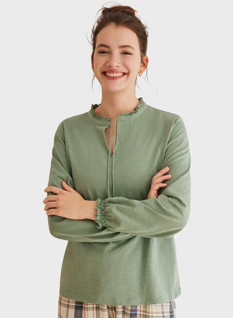 women'secret Mms Spring Long Sleeve Sleep Shirt