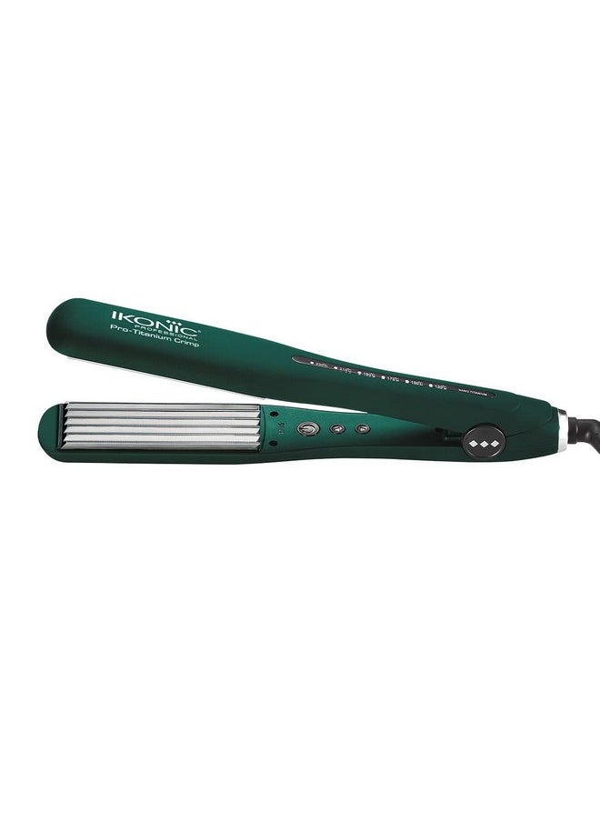 IKONIC - Ikonic Pro titanium Crimp - Emerald Collection| Crimper| Hair Styler | Wavy Hair - Image 1