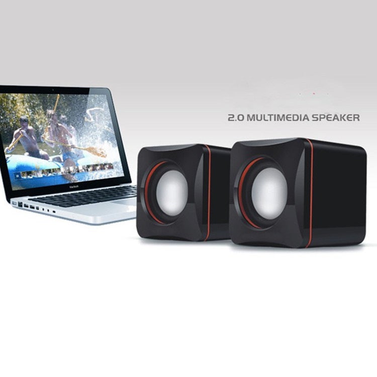 Supply 101C small square computer speaker notebook Mini Portable Speaker desktop computer small stereo 101c paper Horn 101c paper Horn