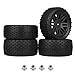 Hobbypark 4Pack 110 Scale Off Road Buggy Tires Wheel Rims Set Front and Rear 12mm Hex Hubs with Foam Inserts for RC Hobby Car - Image 3