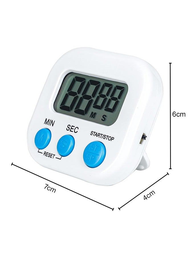 Fasola Kitchen Timers for Cooking and Baking with Big Digital Numbers and Loud Alarm Used in Cooking, Classroom and Office(White) - Image 2