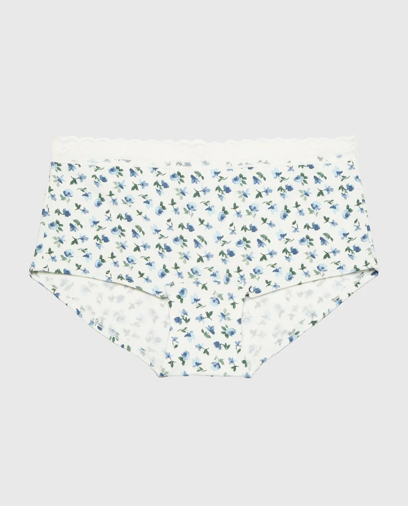 La Senza La Senza Ultrasoft Boyshort Panty with Lace Trim