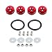 OUHL Bumper Quick Release Fasteners Kit Universal Aluminum Fasteners Clips for Car Bumpers Trunk Fender Hatch Lids Red - Image 2