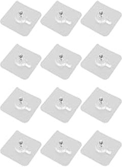 Alipis Alipis 12pcs Wall Hangers Without Nails Punch Free Screw Stickers Picture Hooks for Hanging Wall Picture Hook Sticky Hanger Wall Hanging Coat Hook Non-trace Hook Invisible Hooks Wall Hook 