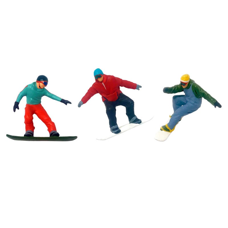 6PCS 1 87 Scale Miniature Skiing People Figures For Diorama Model Scenery - Image 5